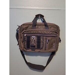 Solo New York Zone Hybrid Briefcase Backpack Khaki Nylon UBN350 w/ Cross Pen